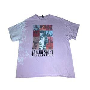 Taylor Swift Eras Tour 2023 Pink Tie Dye Shirt Heavy Cotton Gildan Sz XL